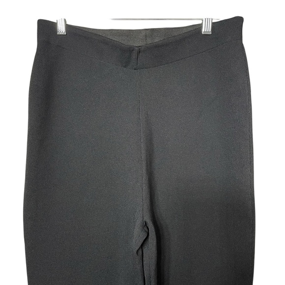 Tuckernuck Black Compression Knit Kick Cropped Flare Ashford Pants Size Large - Picture 6 of 15